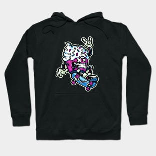 Cupcake skateboard Hoodie